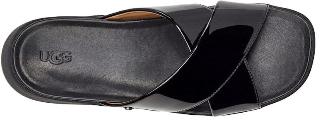 (W) Selipar Kulit Patent Hitam UGG Emily 1107896-BLK Purchase (W) Selipar Kulit Patent Hitam UGG Emily 1107896-BLK