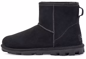 (Women) UGG Essential Mini Classic Fleece Lined Black 1115030-BLK (Women) UGG Essential Mini Classic Fleece Lined Black 1115030-BLK