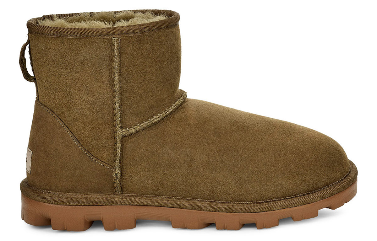 Order (W) UGG Essential Mini Classic 'Bota Forrada de Lana Gris Verde para Nieve' 1016063-SPRC
