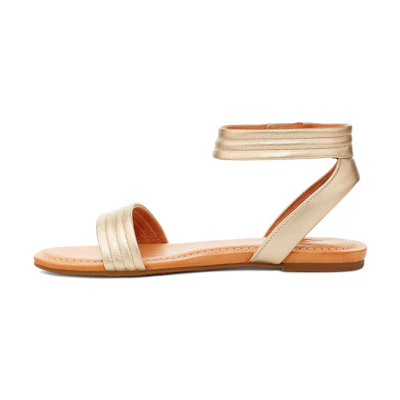 (W) UGG Ethena Gold Color Sandals