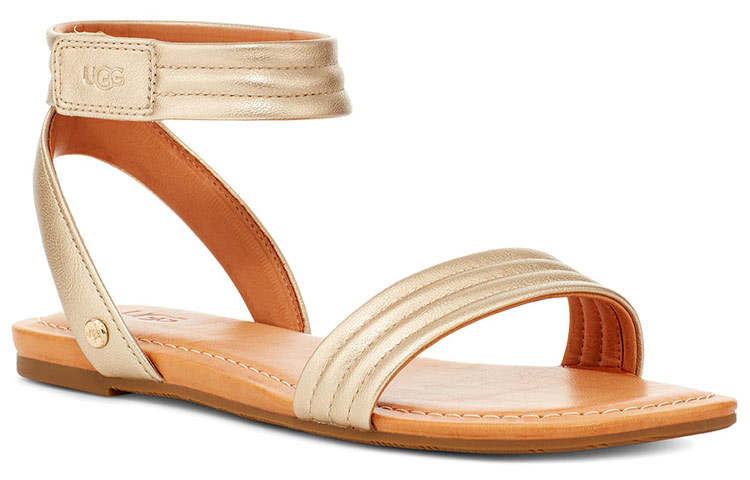 (W) UGG Ethena Gold Color Sandals 圖 3