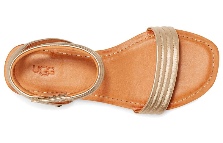 (W) UGG Ethena Gold Color Sandals 圖 4
