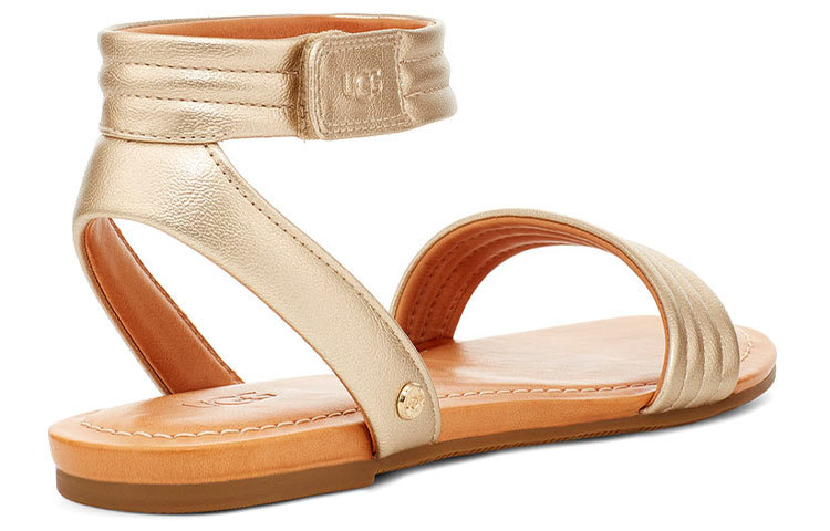 (W) UGG Ethena Gold Color Sandals 圖 5