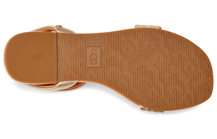 (W) UGG Ethena Gold Color Sandals 圖 6