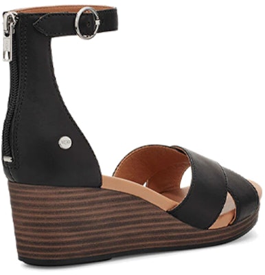 (Women) UGG Eugenia 'Simple Fashion Slope Heel Sandal Black' 1117348-BLLE Purchase (Women) UGG Eugenia 'Simple Fashion Slope Heel Sandal Black' 1117348-BLLE