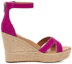 Order UGG Ezrah 楔形 時尚休閒露趾坡跟涼鞋 女款 玫紅