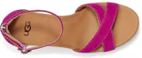 Shop UGG Ezrah 楔形 時尚休閒露趾坡跟涼鞋 女款 玫紅