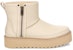 (W) UGG F19 Klasik Rebel Biker Mini Berbulu Merah Jambu 1105313-BONE