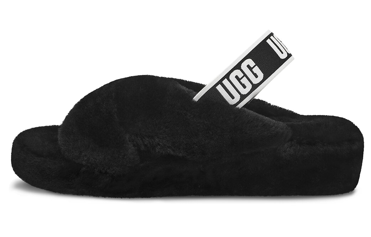 Buy (Women) UGG Fab Yeah Slide 'Black Logo' 1117935-BLK