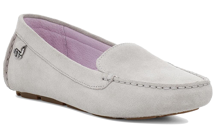 Lookbook UGG Flores 麖皮樂福鞋 女款 灰紫色