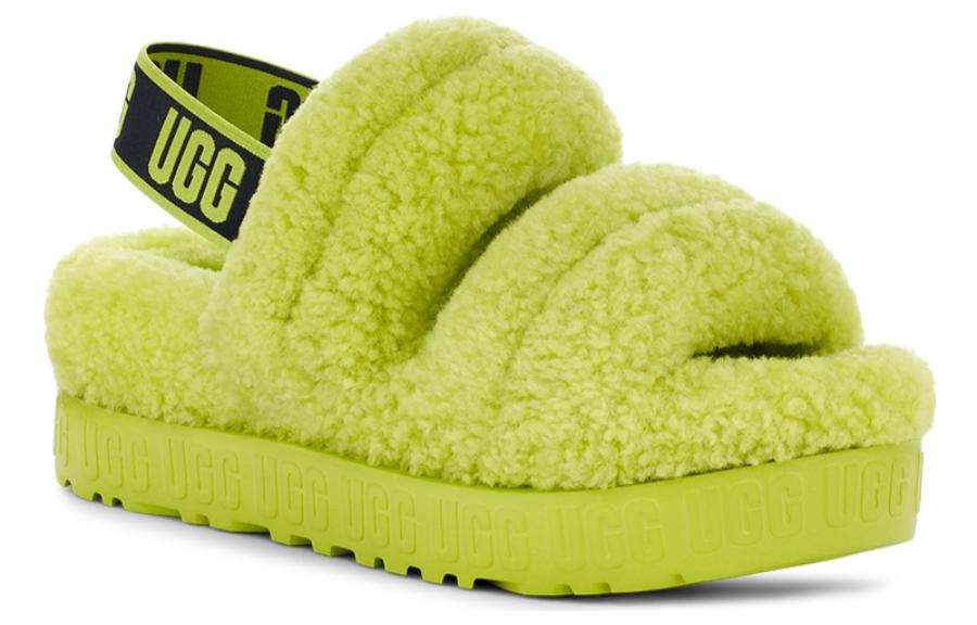 Lookbook (W) UGG Fluff 'Lime Fuzz' Zapatillas Peludas Verde Lima 1120876-KLM