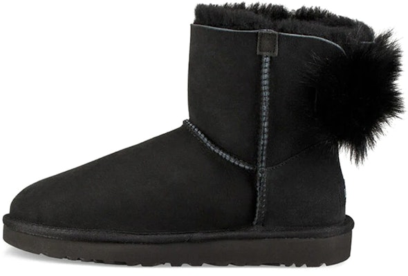 (W) UGG Fluff Bow Mini Berbulu Lembut Lined Hitam 1094967-BLK Buy (W) UGG Fluff Bow Mini Berbulu Lembut Lined Hitam 1094967-BLK