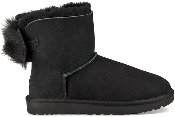 (W) UGG Fluff Bow Mini Berbulu Lembut Lined Hitam 1094967-BLK Order (W) UGG Fluff Bow Mini Berbulu Lembut Lined Hitam 1094967-BLK
