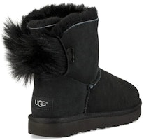 (W) UGG Fluff Bow Mini Forradas de Felpa Negras 1094967-BLK Shop (W) UGG Fluff Bow Mini Forradas de Felpa Negras 1094967-BLK