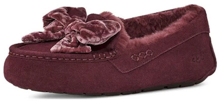 Lookbook UGG 休閒 皺褶絲絨蝴蝶結 平底鞋 女款
