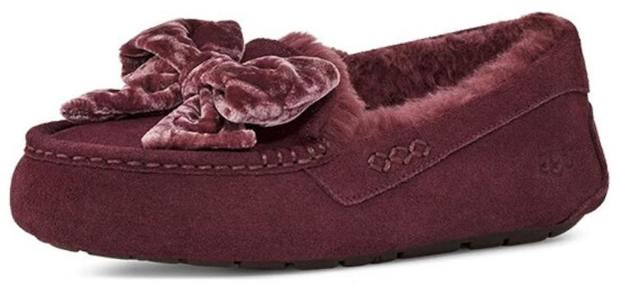 (W) UGG Zapatillas Leisure Fluff Bow Mini 'Terciopelo Tan Negro' 1138650 Lookbook (W) UGG Zapatillas Leisure Fluff Bow Mini 'Terciopelo Tan Negro' 1138650