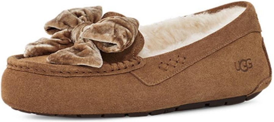 (W) UGG Zapatillas Leisure Fluff Bow Mini 'Terciopelo Tan Negro' 1138650 Sizing (W) UGG Zapatillas Leisure Fluff Bow Mini 'Terciopelo Tan Negro' 1138650
