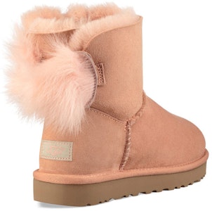 (W) UGG Fluff Bow Mini Forradas de Lana Rosa Rojo 1094967-SNTN Shop (W) UGG Fluff Bow Mini Forradas de Lana Rosa Rojo 1094967-SNTN