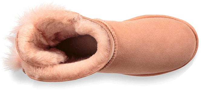 (W) UGG Fluff Bow Mini Forradas de Lana Rosa Rojo 1094967-SNTN Purchase (W) UGG Fluff Bow Mini Forradas de Lana Rosa Rojo 1094967-SNTN