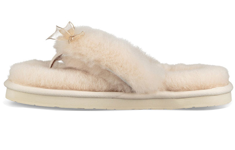 (Women) UGG Fluff Flip Flop lll Slippers 1100250-NAT