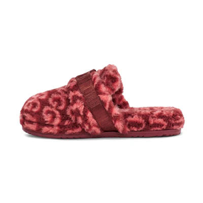 (W) UGG Fluff It Pop 'Deep Red'