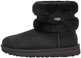 (Women) UGG Fluff Mini Belted 'Black' 9405841-BLK (Women) UGG Fluff Mini Belted 'Black' 9405841-BLK