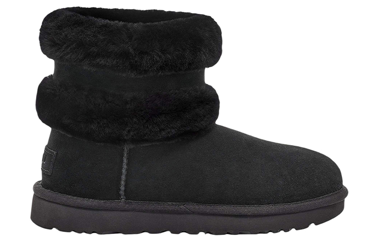 Order (W) UGG Fluff Mini Belted 'Hitam' 9405841-BLK