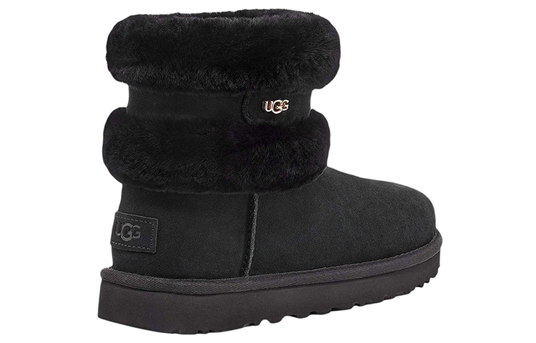 Lookbook (W) UGG Fluff Mini Belted 'Hitam' 9405841-BLK