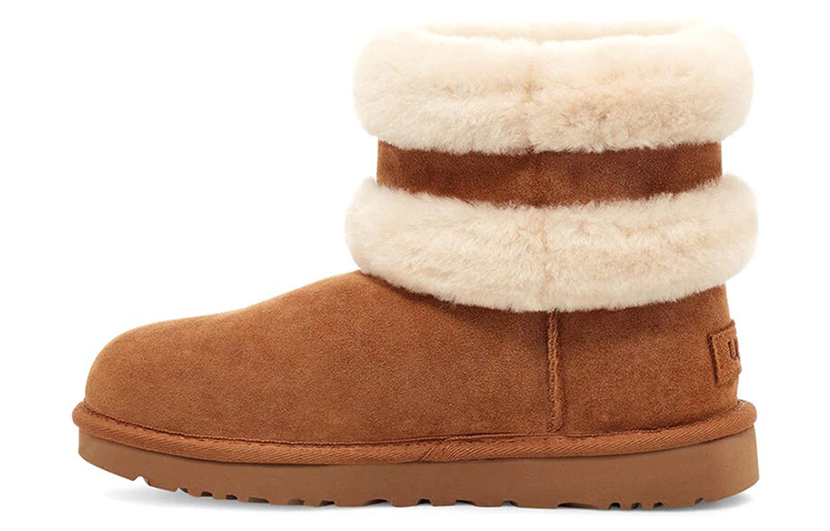 (Women) UGG Fluff Mini Belted 'Brown' 1112483-CNAT