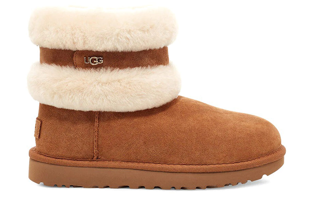 Order (W) UGG Fluff Mini Belted 'Coklat' 1112483-CNAT