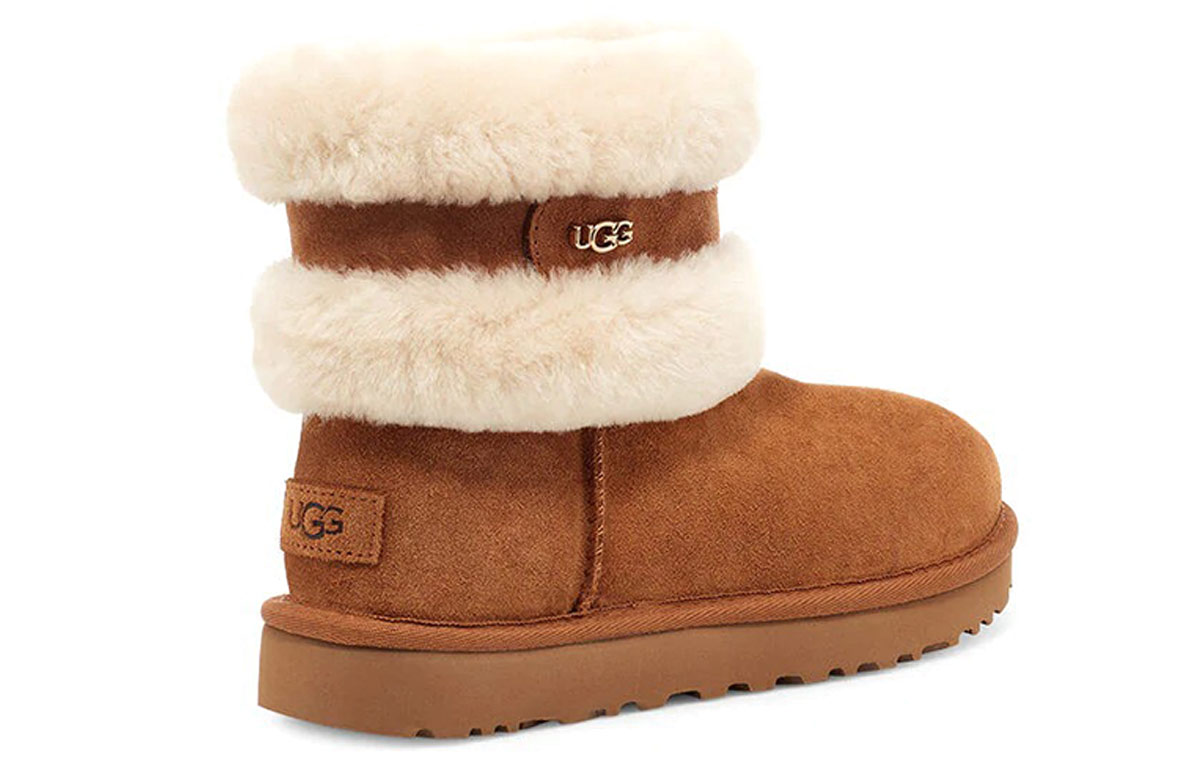 Shop (W) UGG Fluff Mini Belted 'Coklat' 1112483-CNAT