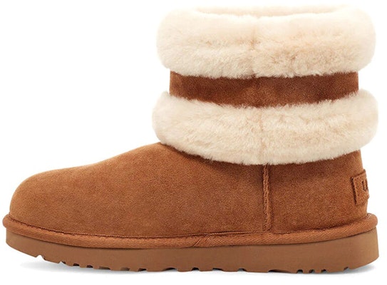 (Women) UGG Fluff Mini Belted 'Brown' 1112483-CNAT Buy (Women) UGG Fluff Mini Belted 'Brown' 1112483-CNAT