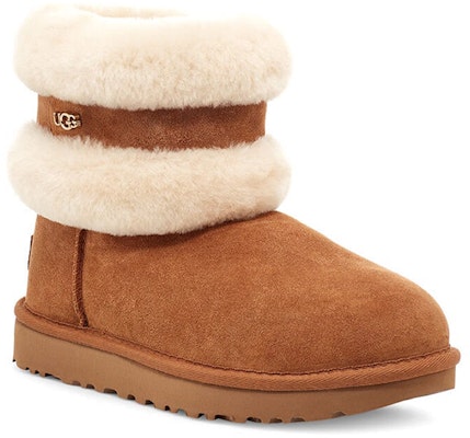 (Women) UGG Fluff Mini Belted 'Brown' 1112483-CNAT Lookbook (Women) UGG Fluff Mini Belted 'Brown' 1112483-CNAT