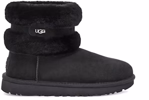 Order UGG 羽絨迷你綁帶雪地靴 女款 黑色