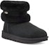 Lookbook (W) UGG Fluff Mini Belted Kasut But Salji Hitam 1112483-BLK