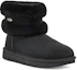 Lookbook (W) UGG Fluff Mini Belted Kasut But Salji Hitam 1112483-BLK