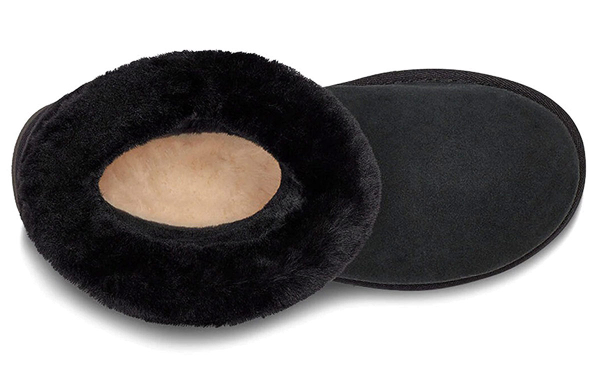 Purchase (W) UGG Fluff Mini Belted Kasut But Salji Hitam 1112483-BLK