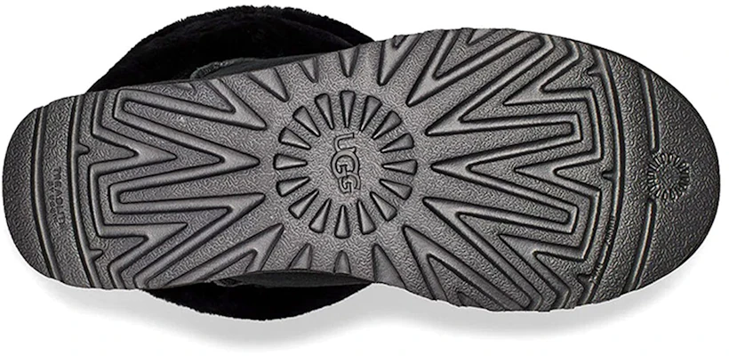 (W) UGG Fluff Mini Belted Kasut But Salji Hitam 1112483-BLK Details for (W) UGG Fluff Mini Belted Kasut But Salji Hitam 1112483-BLK