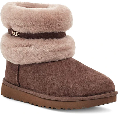 (Women) UGG Fluff Mini Belted Snow Boots Brown 1112483-BCAM Lookbook (Women) UGG Fluff Mini Belted Snow Boots Brown 1112483-BCAM