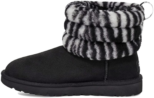 (Women) UGG Fluff Mini Quilted Leopard Zebra 1112439-BWHT Buy (Women) UGG Fluff Mini Quilted Leopard Zebra 1112439-BWHT