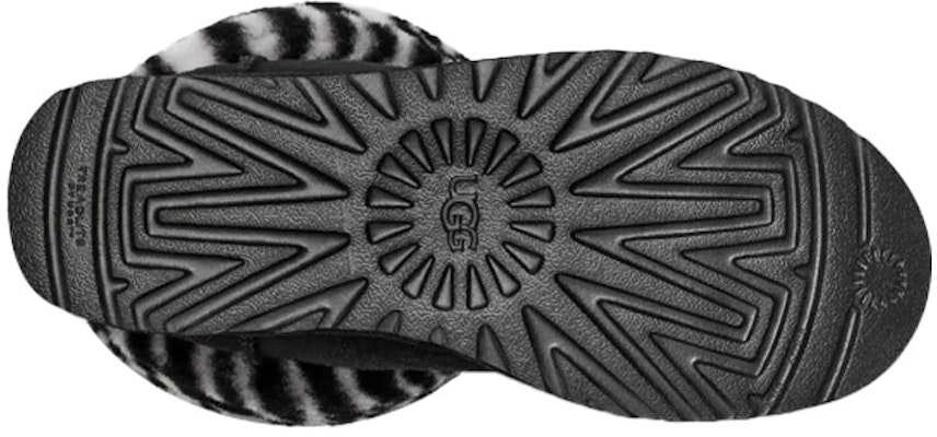 (Women) UGG Fluff Mini Quilted Leopard Zebra 1112439-BWHT Details for (Women) UGG Fluff Mini Quilted Leopard Zebra 1112439-BWHT