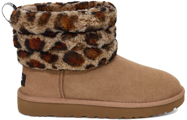 (Women) UGG Fluff Mini Quilted Leopard Fleece Lined 'Leopard print' 1105358-AMP Order (Women) UGG Fluff Mini Quilted Leopard Fleece Lined 'Leopard print' 1105358-AMP