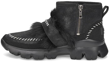 (Women) UGG Fluff Punk Ankle Boot 'Black' 1107309-BLK (Women) UGG Fluff Punk Ankle Boot 'Black' 1107309-BLK