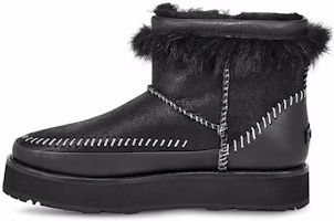 (Women) UGG Fluff Punk Boot Fleece Lined Black 1102950-BLK (Women) UGG Fluff Punk Boot Fleece Lined Black 1102950-BLK