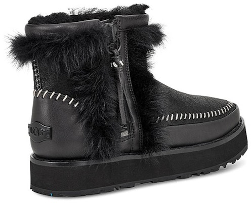 (W) UGG Fluff Punk Boot Bulu Hitam Berlapis Fleece 1102950-BLK Lookbook (W) UGG Fluff Punk Boot Bulu Hitam Berlapis Fleece 1102950-BLK