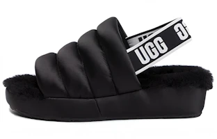 (Women) UGG Fluff Slide 'Black' 1106875-BLK (Women) UGG Fluff Slide 'Black' 1106875-BLK