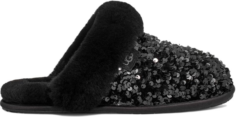 (W) UGG Scuffette II Chunky Sequin Selipar Hitam 1135140-BLK Order (W) UGG Scuffette II Chunky Sequin Selipar Hitam 1135140-BLK