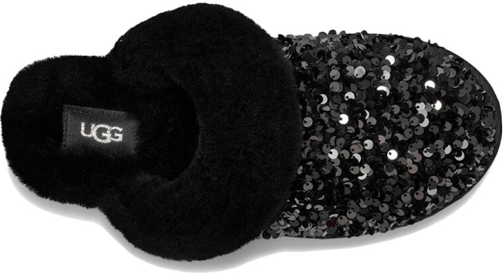 (W) UGG Scuffette II Chunky Sequin Selipar Hitam 1135140-BLK Shop (W) UGG Scuffette II Chunky Sequin Selipar Hitam 1135140-BLK