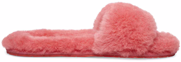 Order UGG 絨毛滑脫 金屬蝴蝶結 毛毛時尚涼鞋 女款 珊瑚紅