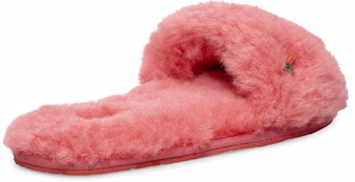 Purchase UGG 絨毛滑脫 金屬蝴蝶結 毛毛時尚涼鞋 女款 珊瑚紅